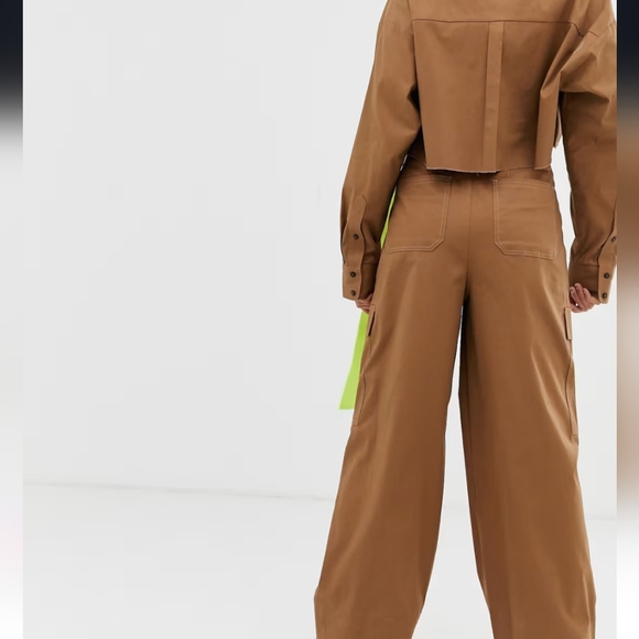 Collusion high waist pants and utility shirt with belt - Picture 8 of 8
